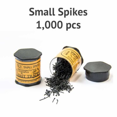 Micro Engineering 30105 - Blackened Metal Spikes - Small 1/4 in long - (15,000 Bulk)