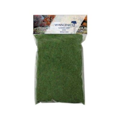 Peco WSG2013 - Static Grass 3/32" 2mm Fibers -- Summer 3.5oz 100g