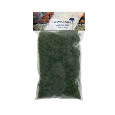 Peco WSG4022 - Static Grass 5/32" 4mm Fibers -- Autumn 3.5oz 100g