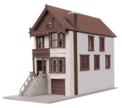Walthers Trainline 1052 - N Scale Steiner House Victorian House -- Kit - 1-11/16 x 4-3/16 x 2-11/...