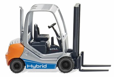 Wiking 66339- HO Still RX 70-30 Hybrid Forklift - Assembled -- Still (silver, yellow, blue)