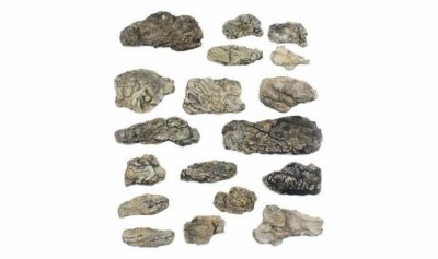 Woodland Scenics 1140 - Surface Rocks - Ready Rocks -- 18 Pieces