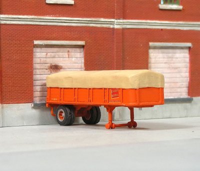 Sylvain Scale Models T-034 - HO 20' Fruehauf CNR Open Top Piggyback Trailer Circa 1952 - Unpainte...