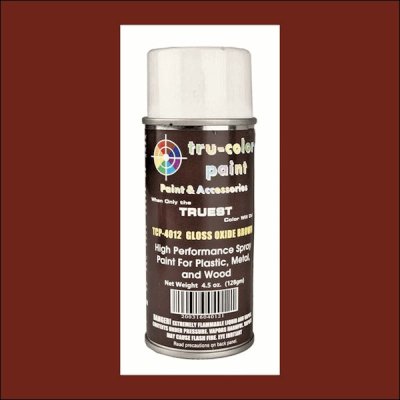 Tru Color Paint 4012 - Aerosol Spray Paint Can - Gloss Oxide Brown - 4.5oz (135mL) 
