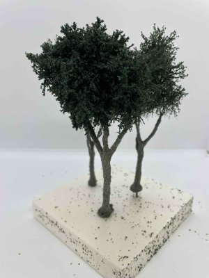Martin Welberg Scenic Studios TLDG2 - Fine Scale Tree - Large - Dark Green - 12cm-16cm - 3 pcs