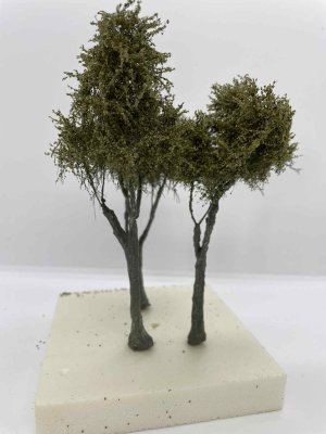 Martin Welberg Scenic Studios TLOL1 - Fine Scale Tree - Large - Olive Green - 12cm-16cm - 3 pcs