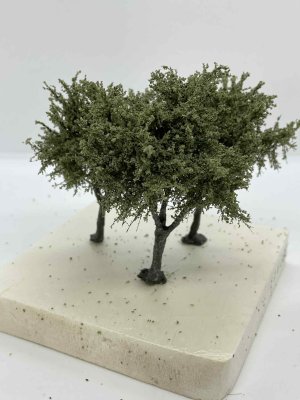 Martin Welberg Scenic Studios TMOL2 - Fine Scale Tree - Medium - Olive Green - 8cm-12cm - 3pcs