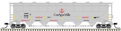 Atlas 50005671 - N Scale Trinity PD5000 Covered Hopper - Ready to Run -- ConAgra Mills CAGX (gray...