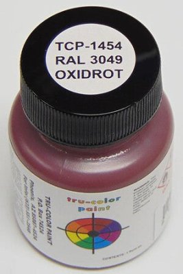 Tru Color Paint 01454 - RAL 3049 Red Oxide Primer  - Solvent Based Acrylic Paint - 1oz