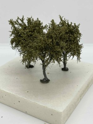 Martin Welberg Scenic Studios TS0L1 - Fine Scale Tree - Small - Olive Green - 6cm-8cm - 3 pcs