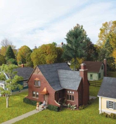Walthers Cornerstone 4250 - HO Tudor House -- Kit