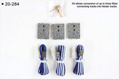 Kato 20284 - N Scale Unitrack -- Turntable Extention Track Power Feeder Kit pkg(3)