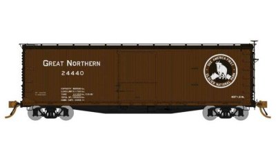 Rapido 103105-3 - HO USRA 40' Double-Sheathed Wood Boxcar - Ready to Run -- Great Northern (Boxca...