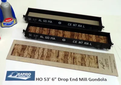 ITLA Scale Models 4951 -  HO scale Rapido 52-6 ft Weathered Gondola Floor