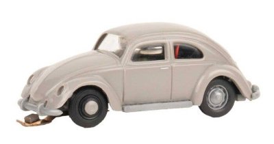Faller 161444 - Volkswagen Old Beetle - Assembled - Car System -- Gray