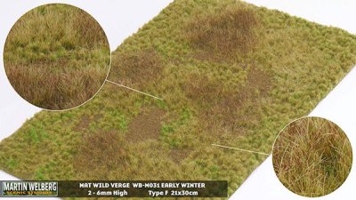 Martin Welberg Scenic Studios WB-M031 - Wild Verge - Winter - Type F - 30cm X 21cm