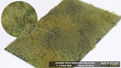 Martin Welberg Scenic Studios WB-PW244 - Layered Tufts - Fall - Weeds - 2mm