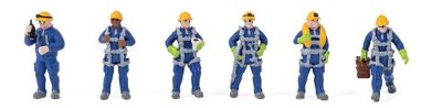 Walthers SceneMaster 6209 - HO Scale Wind Turbine Technicians -- pkg(6)