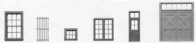 Tichy Train 8091 - HO Window & Door Assortment (200pcs)