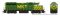 Rapido 40015 - HO EMD GP40 - DCC Ready - MKT (Green & Yellow) #194
