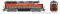 Rapido 40537 - HO EMD GP40 - DCC & Sound - Western Pacific (Zephyr) #3511