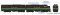 Rapido 53530 - HO EMD FT A+B Set - DC/DCC/Sound - Reading (Black & Green) #253A + 253B