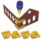 Bachmann 39009 - Magnetic Snap & Glue Set - 4 Magnetic Clamps w/16 Magnets!
