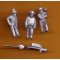 Juneco Scale Models C-101 - Section Hands w/ Pick, Shovel & Wheelbarrow - 3 Unpainted Figures