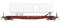 Rapido 138018-1 - HO F30D 50Ft TOFC Flat Car w/ Trailer - TTX (Late Red) #475058