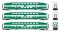 Rapido 146036 - HO BiLevel Commuter Car - GO Transit (Late Scheme) Set #1