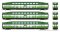 Rapido 146042 - HO BiLevel Commuter Car - GO Transit/ Metrolinx - Set #3