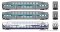 Rapido 146044 - HO BiLevel Commuter Car - Metrolink (Ribbon & Original) Set #1