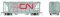Rapido 149009-4 - HO Enterprise 2-Bay Covered Hopper - Canadian National (Red Noodle) #350081