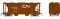 Rapido 149011 - HO Enterprise 2-Bay Covered Hopper - Canadian National (MOW Red) (3pkg) #1