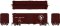 Rapido 155001-5 - HO 40Ft Boxcar w/ Early Improved Dreadnaught Ends - Great Northern (Mineral Red...