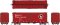 Rapido 155002-3 - HO 40Ft Boxcar w/ Early Improved Dreadnaught Ends - Great Northern (Chinese Red...