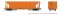 Rapido 158099 - HO NSC Ballast Car: Orange, Unlettered - Single Car