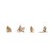 Noch 15851 - HO Female Sunbathers (4) w/ Chairs & Mats