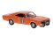 Brekina 18004 - HO Scale Dodge Charger - Assembled -- General #01 (orange, black)