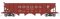 Rapido 178007-4 - HO H21A 4-Bay Hopper - Pennsylvania (PRR Red, Shadow Keystone) #902144
