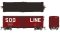Rapido 180002-6 - HO 1937 AAR 40Ft Boxcar - Square Corner Ends - SOO Line #136192