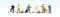 Woodland Scenics 1892 - HO Scenic Accents -Uniformed Travelers - pkg(6)