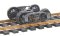 Kadee 509 - HO Scale 1898 Andrews Fully Sprung Metal Trucks -- Code 110 (.110") 33" Ribbed-Back R...