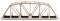 Atlas 593 - HO Scale 18" Through-Truss Bridge - Kit -- Code 83 Track (black