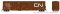 Rapido 193003-5 - HO Trenton Works 6348 CN Boxcar - Canadian National (w/ Conspicuity Stripes) #5...