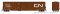 Rapido 193004-4 - HO Trenton Works 6348 CN Boxcar - Canadian National (w/ Conspicuity Stripes) #5...