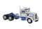 Brekina 85761 - HO 1955 Peterbilt 281 Semi Tractor Only - Assembled -- White, Blue