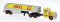 Brekina 85762 - HO 1955 Peterbilt 281 Semi Tractor with Tank Trailer - Assembled -- Shell (yellow...