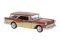 Brekina 18179 - HO 1957 Buick Century Caballero - Assembled -- Orange, Beige