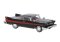 Brekina 19682 - HO 1958 Plymouth Fury - Assembled -- Black, Red